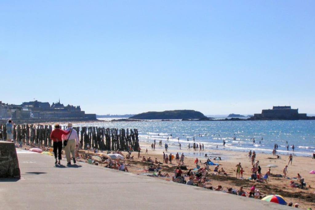 St Malo Maison Avec Jardin Proche Gare Plage Intramuros Chien Admis Parking Gratuit Saint-Malo Buitenkant foto